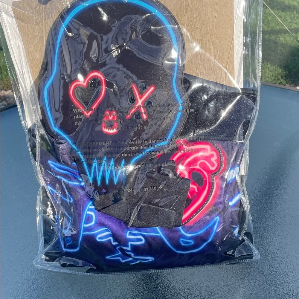 Spirit Party Trooper Youth 12/14 Light-Up Costume - Black and Blue NEW Halloween - Picture 5 of 7
